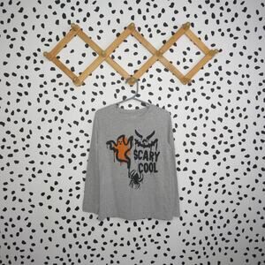 Oshkosh Gray Scary Cool Halloween Boys Graphic Long Sleeve Shirt